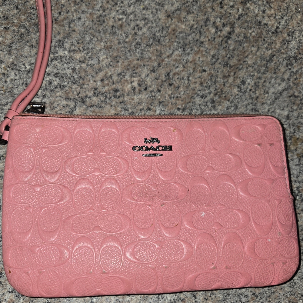 Coach Pink Wristlet